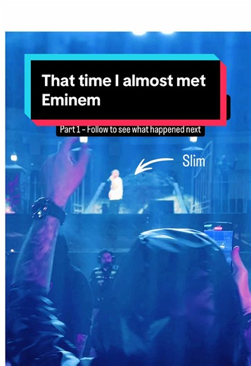 I was invited backstage at Soundstorm 🇸🇦 to watch Eminem headline. Seconds away from meeting the man who inspired me to start all of this. As you can see… I was pretty excited 😅 Still can’t quite believe this moment. Part 1. Have you ever been that close to meeting your idol? 👇 #MichaelMathers #EminemTribute #EminemFans #SlimShady #Stans