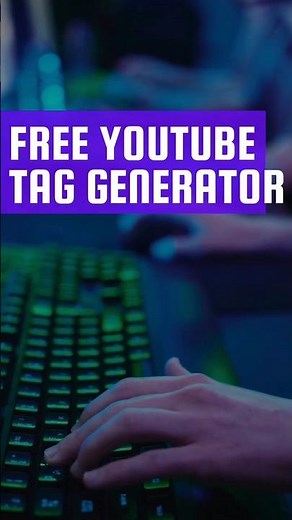 Free YouTube Tag Generator | Generate tags for your YouTube videos #RapidTags 🚨💯📈