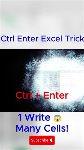 Ctrl + Enter Magic | Microsoft Excel বাংলা টিউটোরিয়াল #excel #exceltips #excelshorts