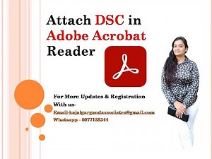 Attach Digital Signature (DSC) to PDFs/ Bills/ Agreements in Adobe Acrobat Reader #dsc