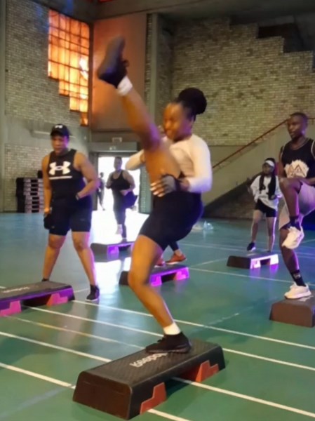 Aerobic Box Step By @YT| Mororiseng Pleasure 💪🥵 . . . #aerobics_dance #stepworkout #step #fitnessmodel #aerobic #aerobics #aerobic #fitness #fitnesstiktok #fitnesstips #fitnessmotivation