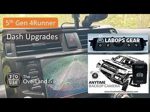 Anytime Backup Camera and LabOps Gear no-drill dash mount kit installation on 2020 4Runner