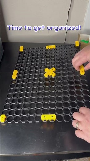 Organizing my 3D printer work space with a Bambu P1S side panel multiboard. #3dprinting #bambulab