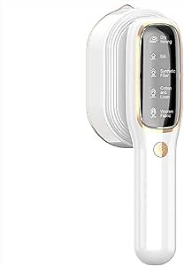 Handheld Hanging Iron Machine, 5-in-1 Powerful Pulse Steam High-Power Ironing Machine, A Digital Display and Portable Home Ironing Machine Suitable for Both Home and Travel (White)