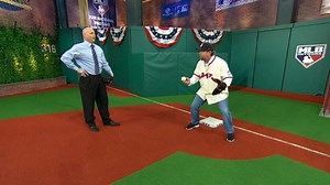 Bagwell demos playing first base