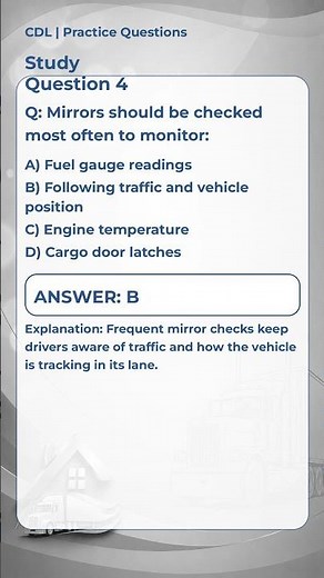 CDL Practice Test Question #004