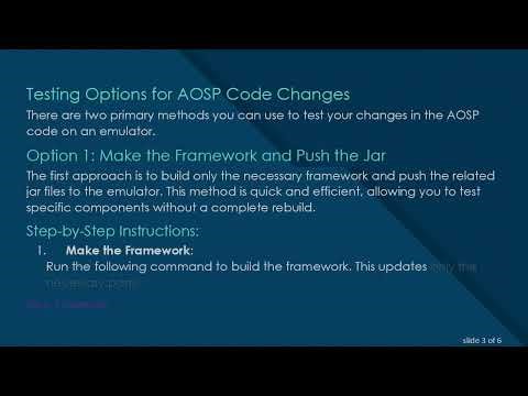How to Test Your AOSP Code Changes on an Emulator