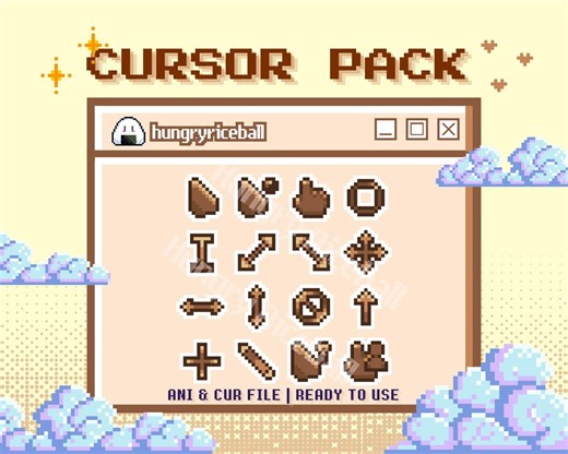 Kawaii Simple Cozy Woody Mouse Cursors Pack | 16 Designs | Full Aesthetic Cute Custom Cursor Pointers | Pixel 8 Bit Y2K PC Window Cursor - Etsy Australia