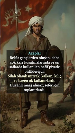 Savaşın İlk Ateşi: Osmanlı Azapları #tarih #osmanlı #azap #cesur #savaşçı