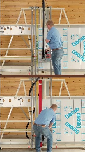 Cutting DIBOND with the DFC-H5 Panel Saw & Substrate Cutter Combination Machine