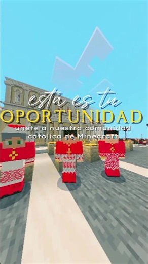unete a nuestra comunidad católica de Minecraft de la santa cruz