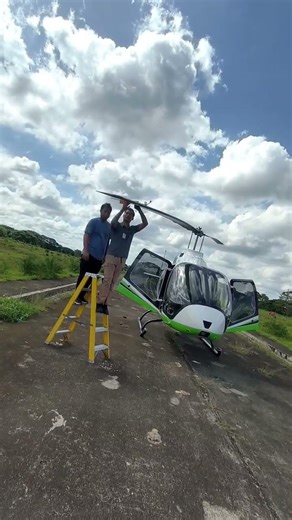 Bell505 Trim Tab adjustment Track & Balance 🚁👨‍🔧 #fyp #maintenanceteam #bell505
