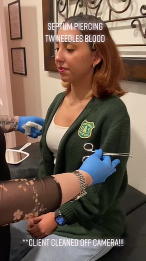 She did amazing!! Thank you for coming out today!!! #septum #septumfake #septumpiercingcheck #septumpierced #LikeAMonarch #SephoraConcealers #piercing #fyp #fypage #piercingstudio #piercings #piercingsoftiktok #piercingsofinstagram #pierced #piercingvideo #piercingvideos #safepiercing #bodymod #bodymods #bodymodifications #bodypiercing #bodypiercer #piercersoftiktok #piercer #freehandpiercer #freehandpiercing @curatedbody @artillery_ink