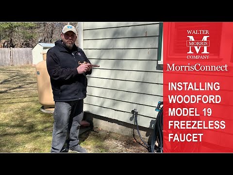 Installing the Woodford Model 19 Freezeless Faucet