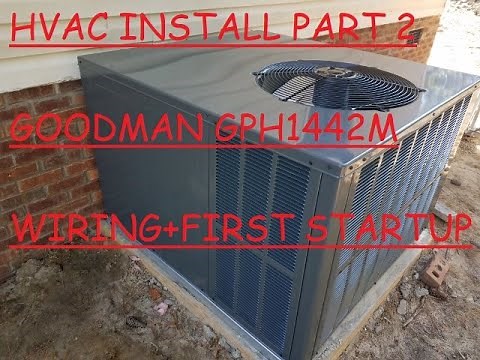 HVAC Install - Goodman 3.5 Ton Package Heat Pump 11-16-2018 PART 2 OF 2