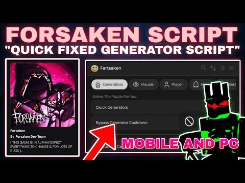 Forsaken Script Pastebin By Rayfield Quick Fixed Generator's + ESP Chams Health + Misc Stuff