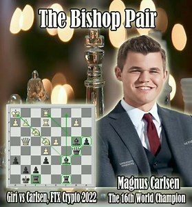 The Bishop Pair // Anish Giri vs Magnus Carlsen, FTX Crypto Cup 2022 #gmgchess #anishgiri #magnuscarlsen | GMG Chess