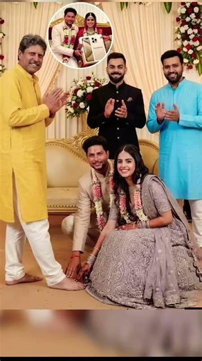 Kapil Dev ne Diya Kuldeep Yadav ko Ashirwad❤️ Wedding Moment Viral#kapildev #viratkohli #rohitsharma