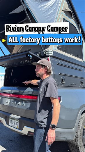 Rivian R1T Canopy Camper: Full Factory Functionality!