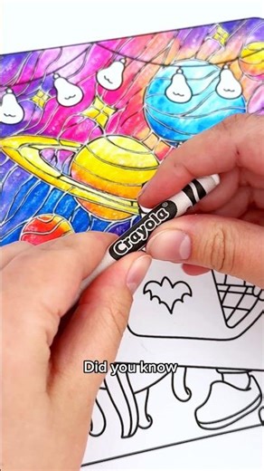 I Tried Drawing a Stained Glass Sky with Crayons and Markers! 👀🖍️