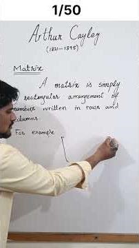 What is a Matrix? | Definition + Example | by Bilal Arshad #stem #maths #education