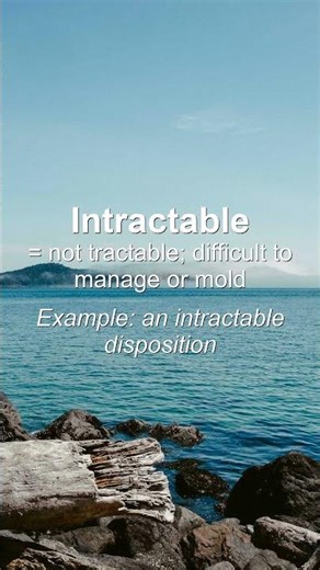 Word of the Day: Intractable #Shorts