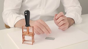 Using your Wms & Co. Self-Inking Rubber Stamp