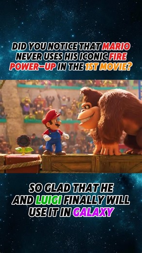 Did you know? SUPER MARIO BROS MOVIE fire flower power-up fact! Mario and Luigi Galaxy vs King Kong!