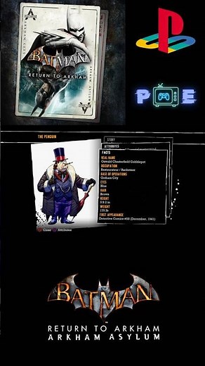 The Penguin Riddle in Arkham Asylum #batmanarkhamasylum