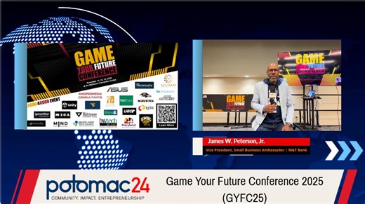 James W. Peterson, Jr. on supporting founders at Game Your Future Conference 2025 | Potomac24 posted on the topic | LinkedIn