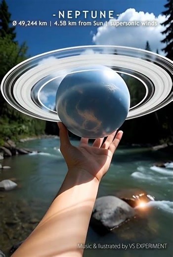 What If You Held Neptune In Your Hand? #space #shorts #experiment