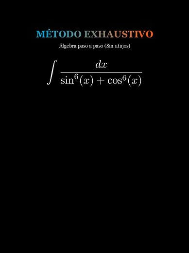Integral de 1/(sin^6x cos^6x): solución paso a paso
