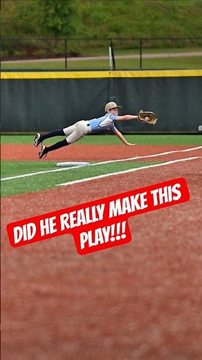 🎯 TOP PLAY ALERT! | Superman Dive at 1st Base 💥#baseball #highlights