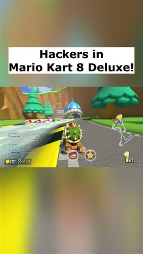 Hackers in Mario Kart 8 Deluxe! #mario #mariokart8deluxe