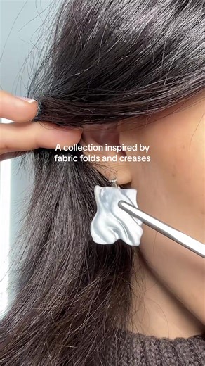 Jewelry Collection Inspired by Fabric Folds
