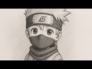 How to Draw Kakashi Chibi | Easy Anime Pencil Sketch for beginners | Naruto Anime