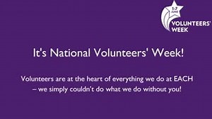 26 reactions · 11 shares |  It's Volunteers' Week! We're so grateful for our wonderful volunteers and the time they give to support our vital service - we couldn't do what we do without you! Here's a little video we've put together to thank them for their incredible dedication and service.  | East Anglia's Children's Hospices - EACH | Facebook