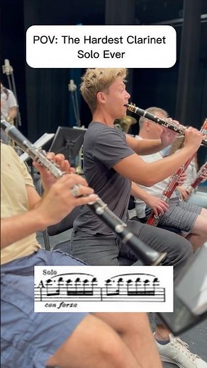 The hardest clarinet solo ever #clarinet