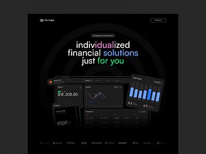 Monex - Website design for the financial management platform