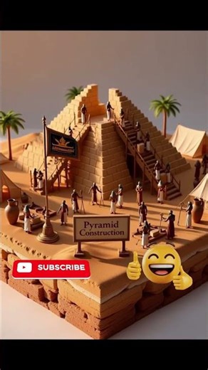 Pyramid Construction: Hyper-Realistic 3D Diorama