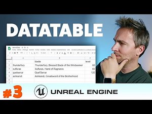 INSÉRER DES DONNÉES DANS UNE DATATABLE UNREAL ENGINE #3