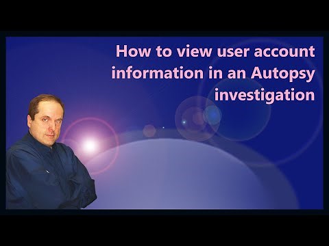 How to view user account information in an Autopsy investigation