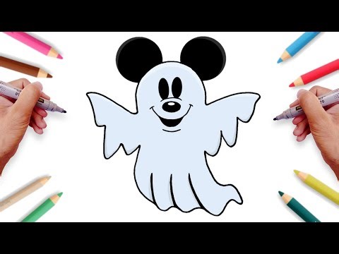How to Draw a Mickey Mouse Ghost | Halloween