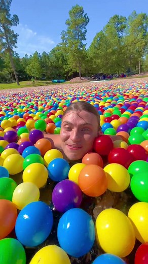 Swimming in 1 million ball pit balls #ballpit #swimming #asmr | swimming
