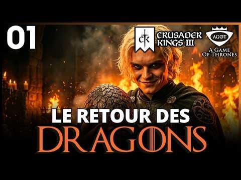 🐉 CK3 AGOT - FR 🐉 NOUVEAU DEFI : faire renaître les Dragons des Targaryens et récupérer Westeros #1