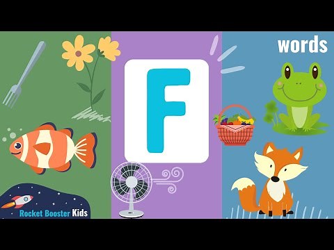Letter F Words | Explore English Words | Kids First Words