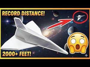 How to Make a Paper Jet Fighter That Flies Over 500 Feet | Easy World Record Paper Airplane Tutorial