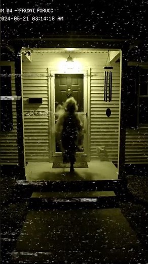 “Night CCTV Records Strange Shadow Figure | Real Scary Porch Footage”