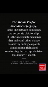 25K views · 1K reactions | It is up to us to build the most powerful people's movement in our nation’s history. Join us in the movement to end corporate rule. Sign movetoamend.org/motion | Move To Amend | Facebook