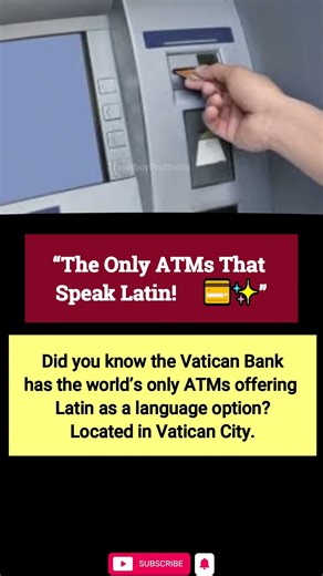 “The Only ATMs That Speak Latin! 🇻🇦💳✨”